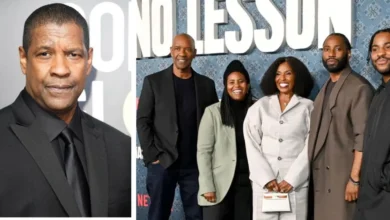 Denzel Washington kids family photo