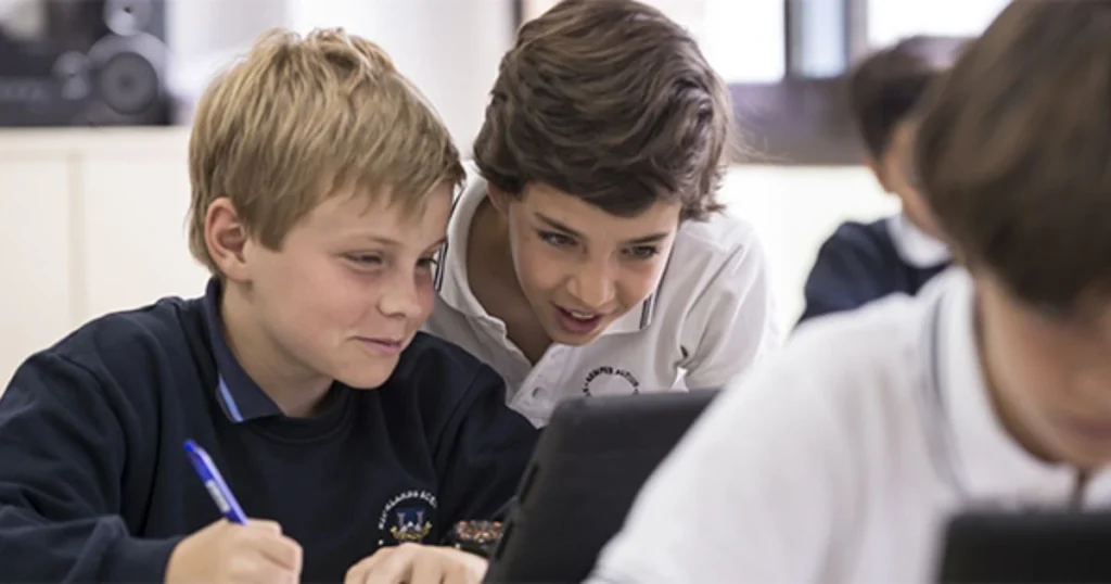 Students engaging in lessons designed with curriculum development services