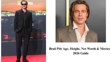 Brad Pitt height full body photo on red carpet