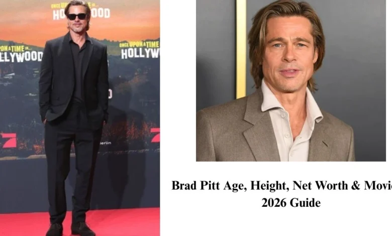 Brad Pitt height full body photo on red carpet