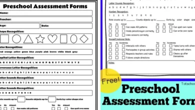 free preschool assessment checklist for teachers guide