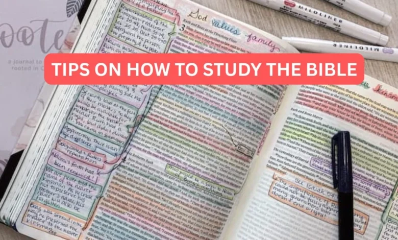tips on how to study the bible with notes