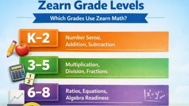 Zearn math grade levels infographic
