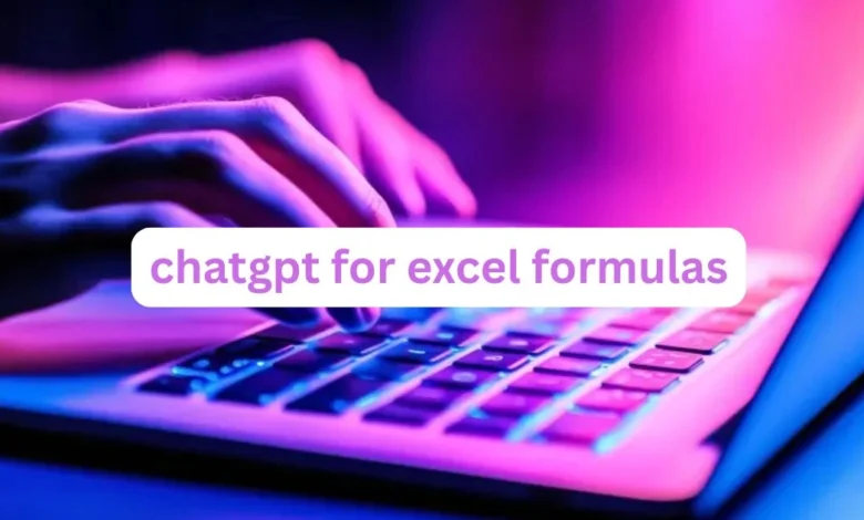 chatgpt for excel formulas