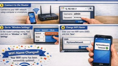 Step by step guide on how to change wifi name in router settings