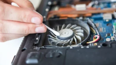 how to clean laptop fan