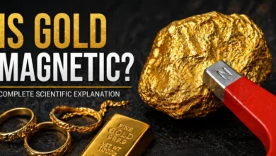 Is gold magnetic test with real gold and magnet