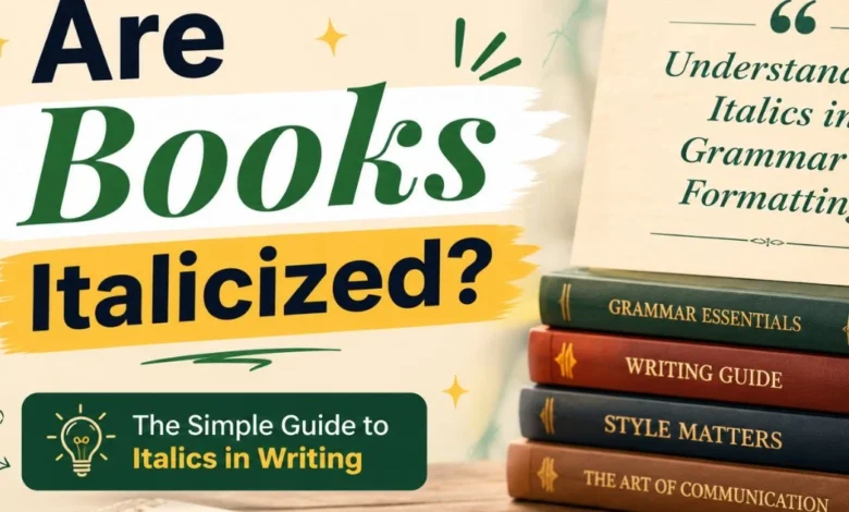 are books italicized