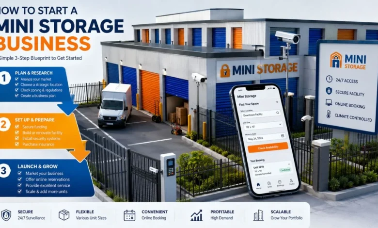 how to start a mini storage business