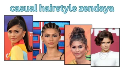 casual hairstyle zendaya