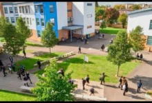 Greenford High School campus courtyard from the Greenford guide