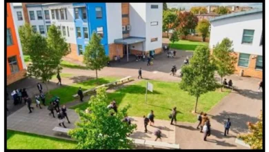 Greenford High School campus courtyard from the Greenford guide