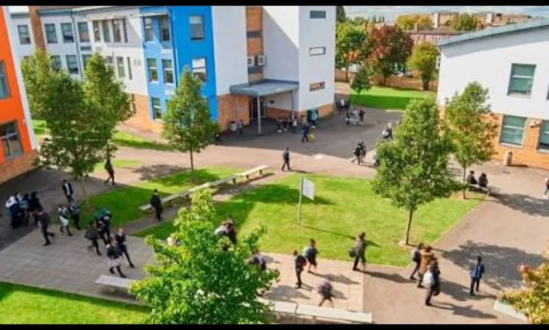 Greenford High School campus courtyard from the Greenford guide
